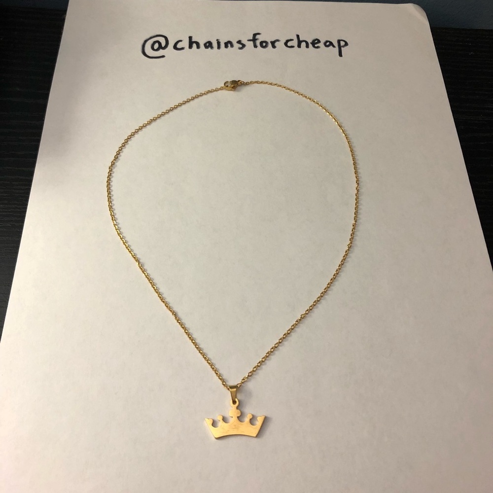 crown piece gold chain